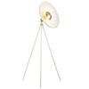 Podłogowa lampa na trójnogu L&-196563 Light& okrągła biała mosiądz