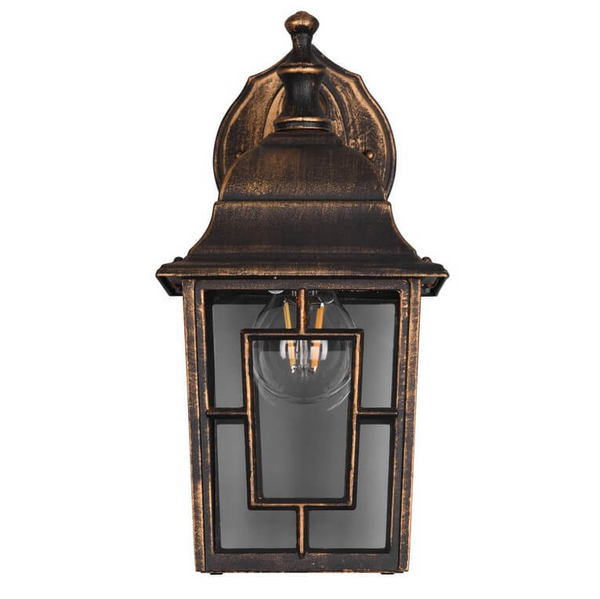 Elewacyjna lampa ścienna Volturno 205967128 IP23 latarnia rdzawy