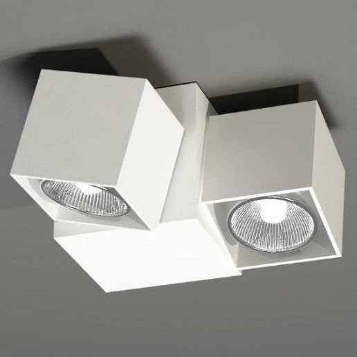 Natynkowa LAMPA sufitowa BIZEN 7216 Shilo metalowa OPRAWA reflektorowa plafon kostki białe
