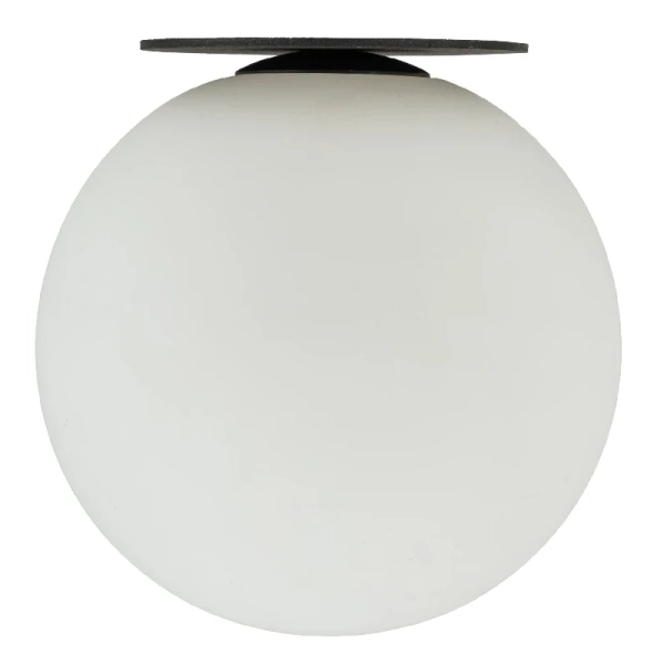 Sufitowa lampa podtynkowa Vos 1 10963 opalowa kula czarny