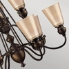 Metalowa lampa wisząca Mayflower HK-MAYFLOWER9 Hinkley brązowy