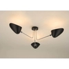 Sufitowa lampa metalowa Sebastian SEB0322 do salonu potrójna czarna