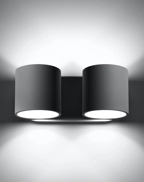 Kinkiet LAMPA ścienna SL.0661 metalowa OPRAWA tuby szare