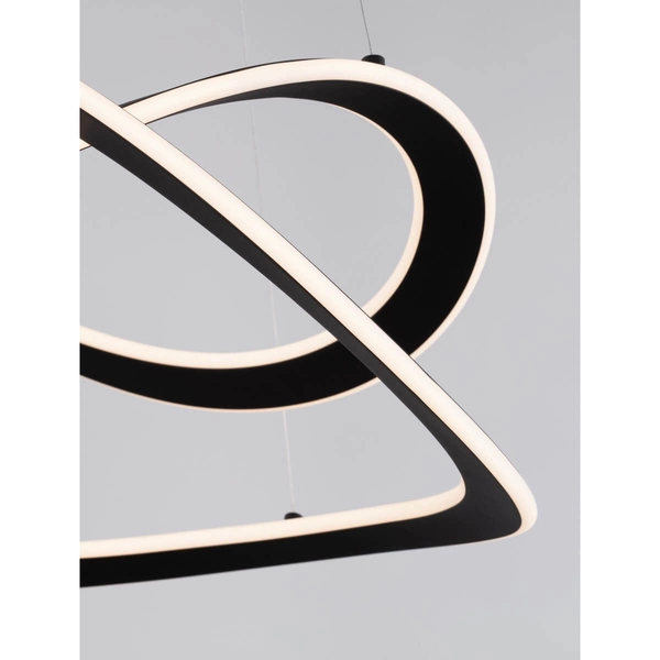 Spiralowa lampa wisząca JAUJA LE44327 LED 87W 3000K wstęga czarna