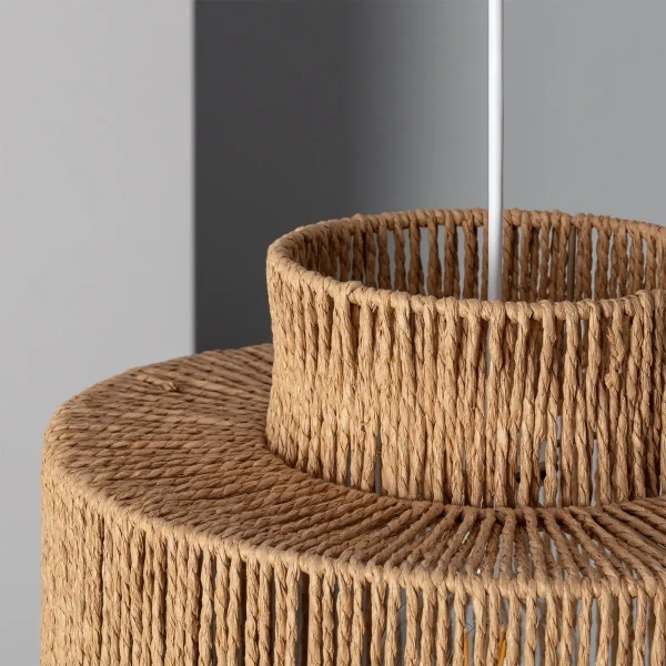 Salonowa lampa wisząca Boho ABR-LW14-BH-E27 Abruzzo tuba brązowy