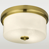 Szklana lampa sufitowa Dresden C02381BR Cosmolight mosiądz