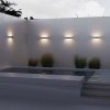 Kinkiet ścienny ogrodowy Lot O428WL-L20GF3K LED 20W 3000K IP65 grafitowy