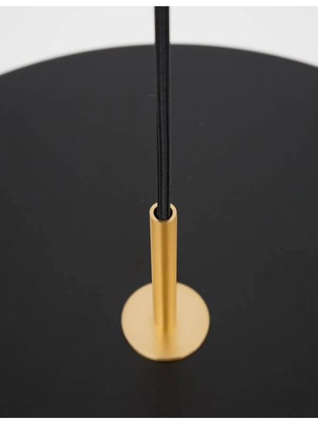 Wisząca lampa ledowa Coruna okrągła 41W 3000K do sypialni czarna