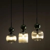 Glamour wisząca lampa na belce Sophia Green 11147 szklana zielony