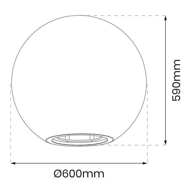 Ogrodowa lampa z pilotem Ø60 Globo EKO1367 IP44 RGB kulista biała