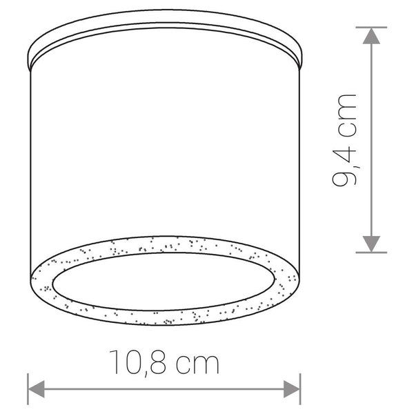 Natynkowa LAMPA sufitowa HEXA 9564 Nowodvorski metalowa OPRAWA łazienkowa tuba downlight IP44 biała
