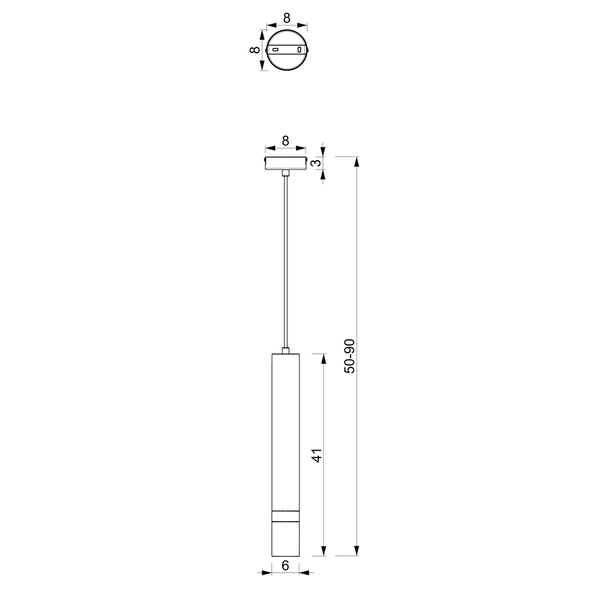 Wisząca lampa pokojowa Joker okrągła niebieska złota