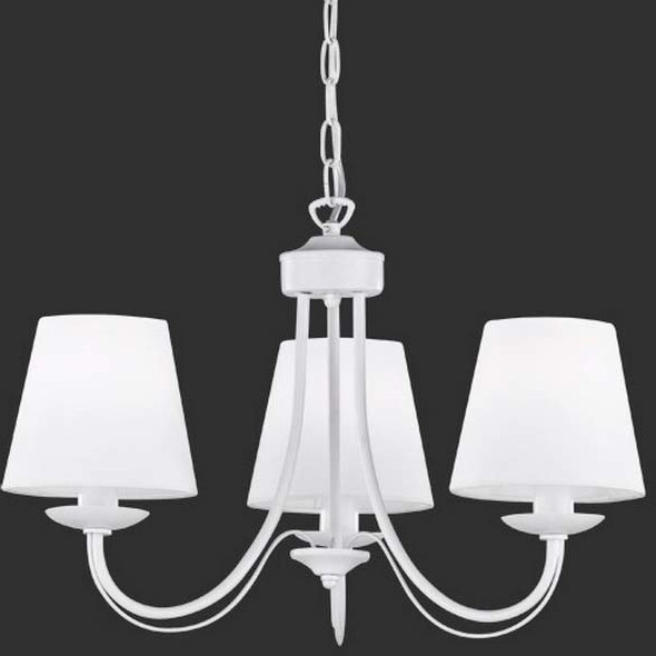 Żyrandol nad łóżko Cortez 110600331 biała lampa wisząca klasyczna