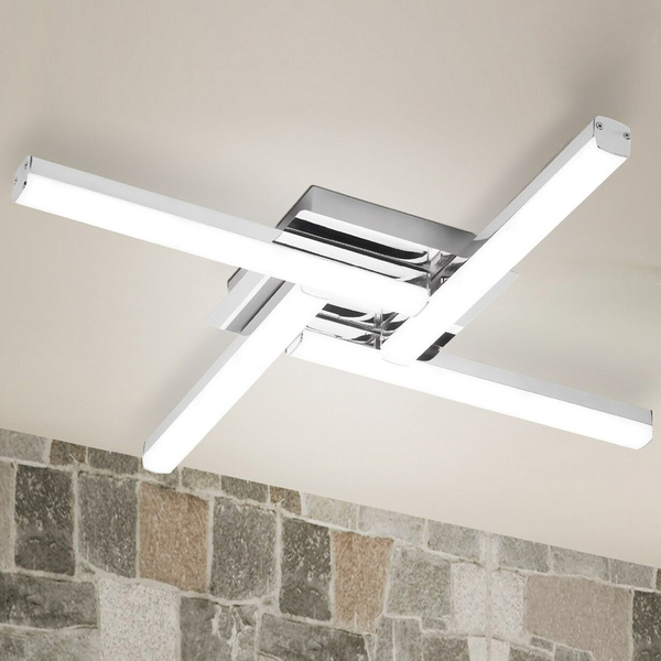Plafon LAMPA sufitowa ANTONIA 5896 Rabalux kwadratowa OPRAWA do łazienki LED 24W 4000K listwy IP44 chrom