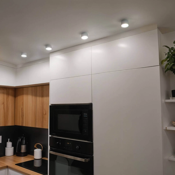 Natynkowa lampa 1169 Domeno LED tubka do kuchni metalowa biała