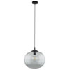 Lampa zwieszana do sypialni VIBE 4972 szklana kula czarny grafit