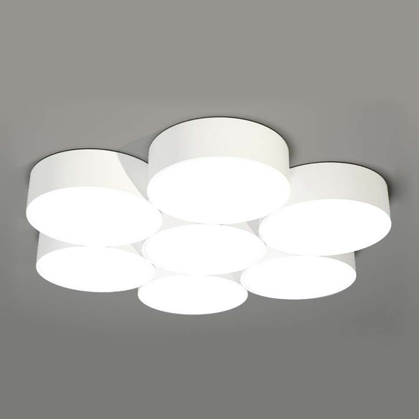 Plafon LAMPA sufitowa ZAMA 7046 Shilo natynkowa OPRAWA designerski plafon biały