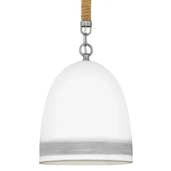 Kuchenna lampa wisząca Nash HK-NASH-P-AN marynistyczna nikiel biały