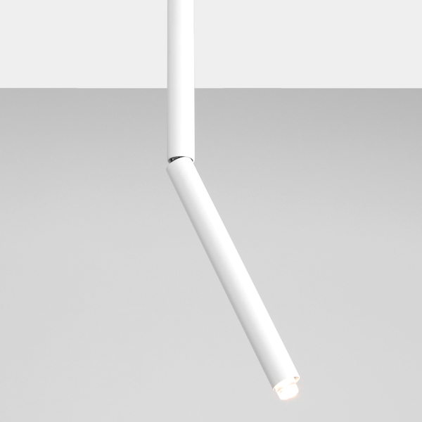 Biała lampa sufitowa Stick 1084PL_G_M Aldex regulowana minimalistyczna tuba