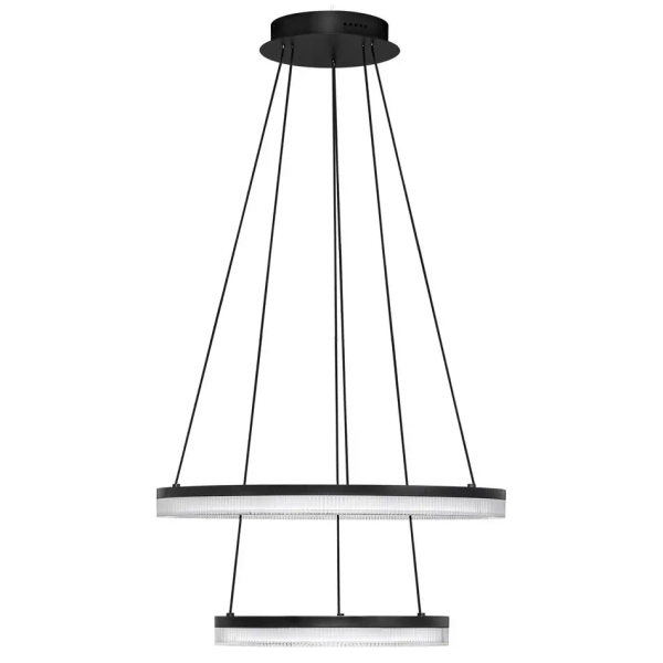 Jadalniana lampa wisząca ESTARIO LE45396 LED 46W 3000K pierścień czarny