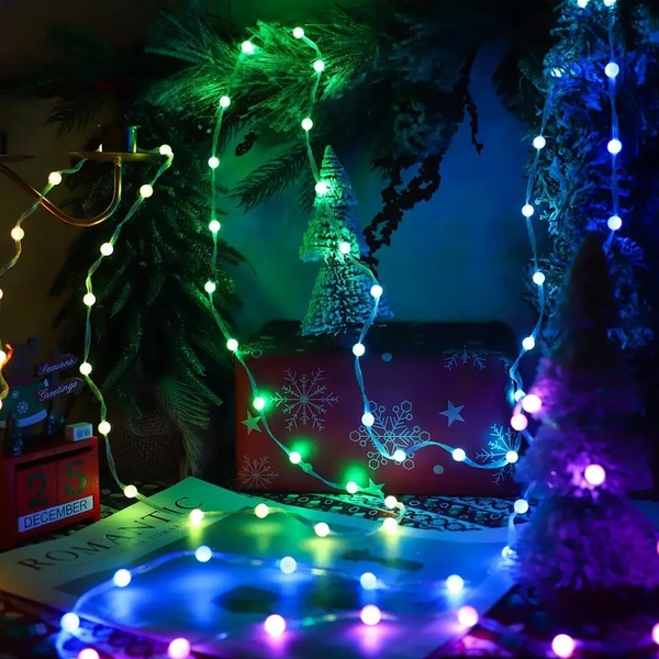 Dekoracyjna kurtyna świetlna Wizard EK1390 LED 10W RGB girlanda biała