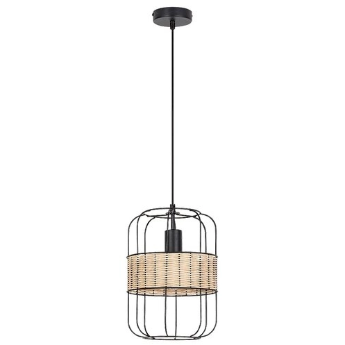 Druciana LAMPA wisząca INDIANA 5283 Rabalux metalowy zwis klatka czarna