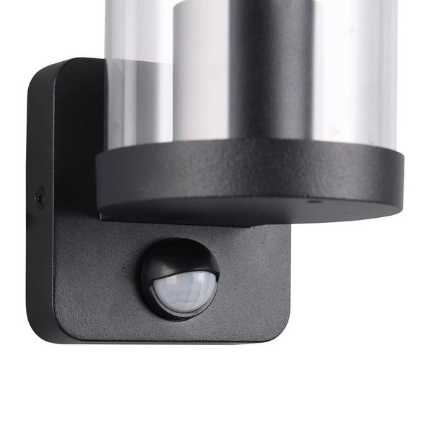 Kinkiet ścienny z czujnikiem ruchu Bonito R21599132 IP44 czarny