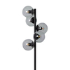 Stojąca lampa podłogowa Milano ABR-LPV-5XE27 Abruzzo przezroczysty czarny