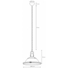 Kopułowa lampa wisząca Nautilius 11134107 Kaspa metalowa kremowa