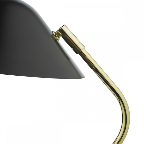 Lampka biurkowa Erna ERN4122 Dar Lighting regulowany abażur czarny mosiądz