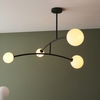 Żyrandol nowoczesny L&-192940 Light& molekuły szklane kule czarny