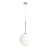 Chromowana kula wisząca Bosso 1087G4 Aldex szklana lampa do jadalni