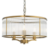Jadalniana lampa wisząca Evelyn EVE0363 szklana brązowy przezroczysty