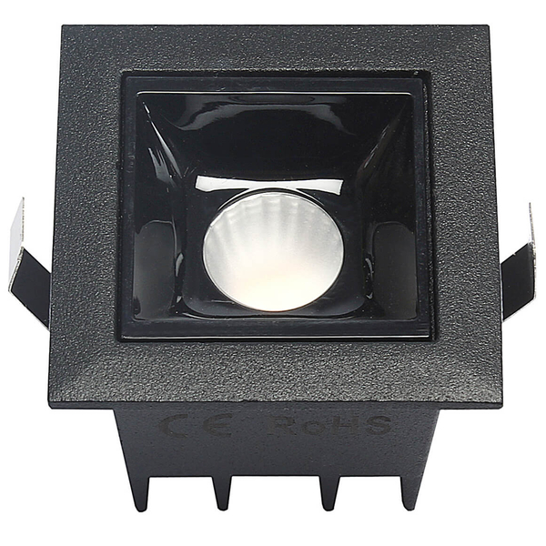 Pojedyncza lampa podtynkowa 573 Domeno LED 2W 4000K czarna
