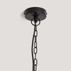 Drewniana lampa wisząca Boho ABR-NLW35-BH-E27 Abruzzo kopuła naturalny