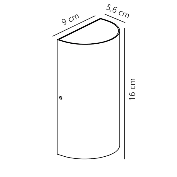 Metalowy kinkiet ścienny zewnętrzny ROLD 84141003 LED 10,5W 3000K IP54 czarny