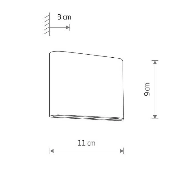 Elewacyjna lampa Semi 11363 Nowodvorski LED 6W 3000K IP54 kostka czarna