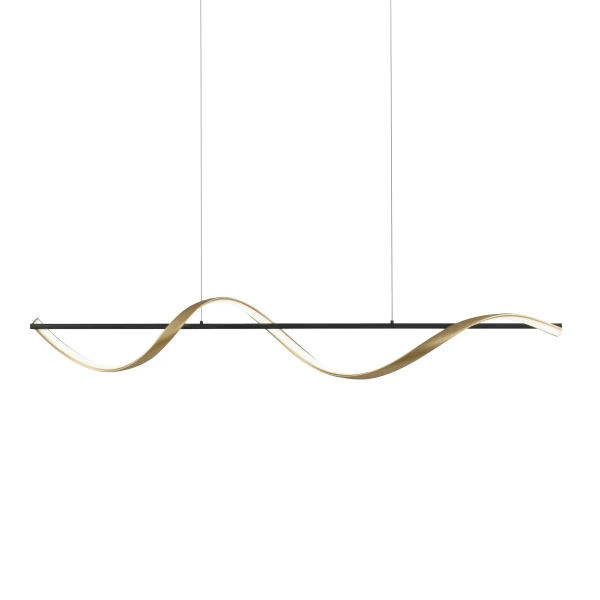 Wisząca lampa Q-SWING mosiądz antracyt 2385-13 1xLED 24W CCT nad stół