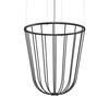 Druciana lampa zawieszana no. Moon 5143 Shilo koszyk czarny
