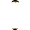 LAMPA podłogowa KKST-MF8872 BLACK okrągła OPRAWA metalowa czarna złota