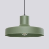 Oliwkowa lampa wisząca BILO SL.1705 owalna 1xE27 nad wyspę