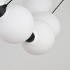 Kulista lampa wisząca PERLA czarna biała AZ6895 30W 3000K ściemniacz