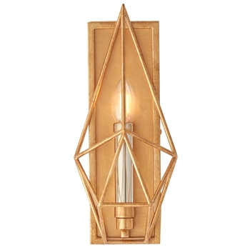 Ścienna lampa świecznikowa L&-190320 Light& druciana złota srebrna