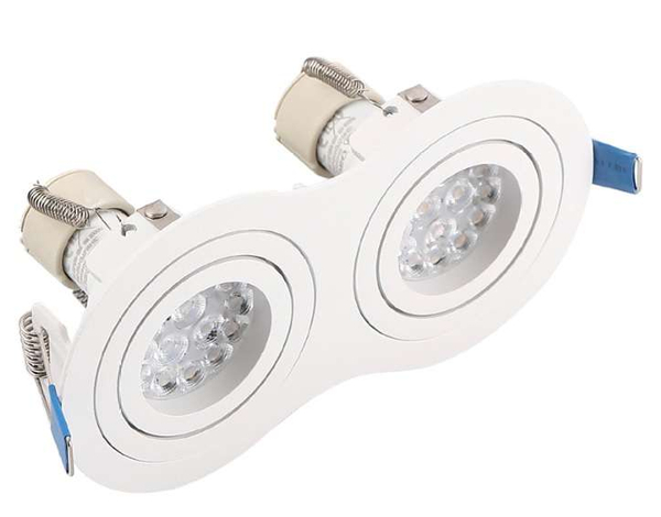 Wpuszczana LAMPA sufitowa SIGNAL II H0083 Maxlight podtynkowa OPRAWA metalowe oczka do zabudowy białe