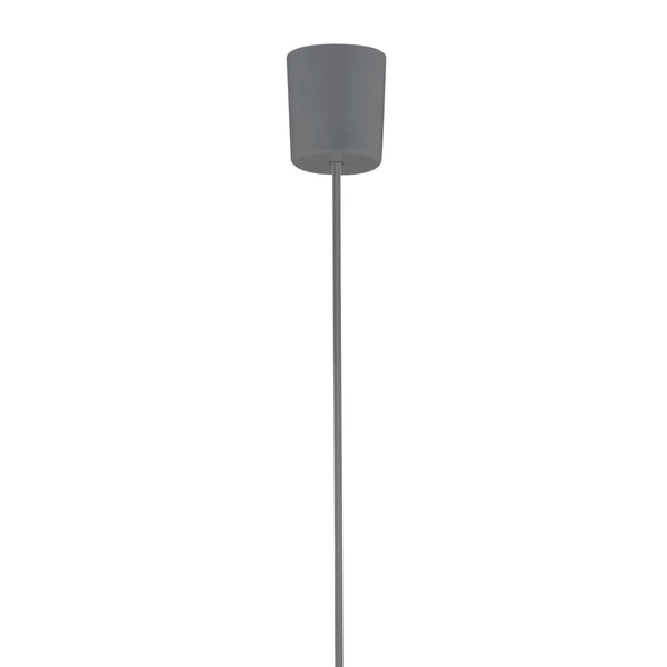 Wisząca lampa abażurowa Maja 1881 TK Lighting do salonu szara grafitowa