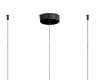 Lampa podwieszana kryształ Arctic SMP0099 black Step LED 104W 3000K belka czarna