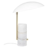 Nocna lampa glamour Mademoiselles 2220405001 marmurowa biały