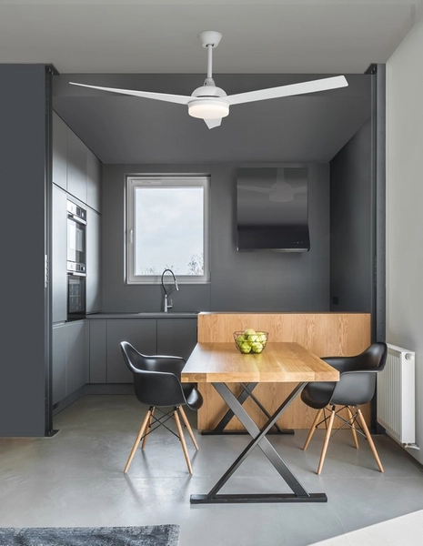 Lampowentylator na sufit FLOW LE42549 Luces Exclusivas LED 18W 3000K biały