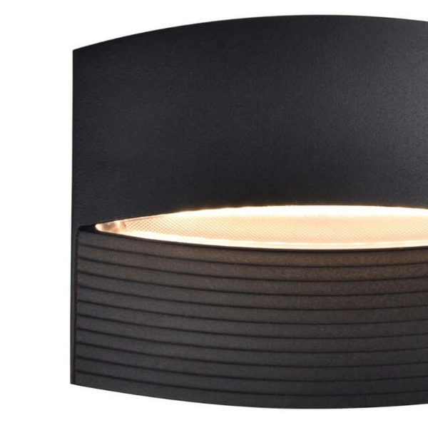 Ścienna lampa na taras LOTUS 5193201012 LED 8,5W 3000K góra-dół IP54 czarna
