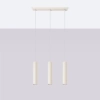 Potrójna lampa wisząca LAGOS SL.1481 tubki metalowe beżowe